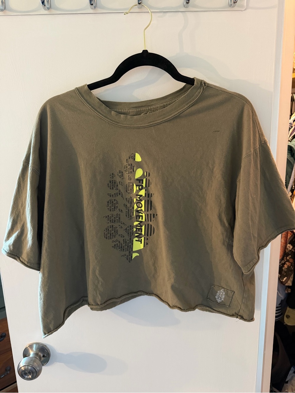 Free People Movement Inspire Logo Graphic Tee Small